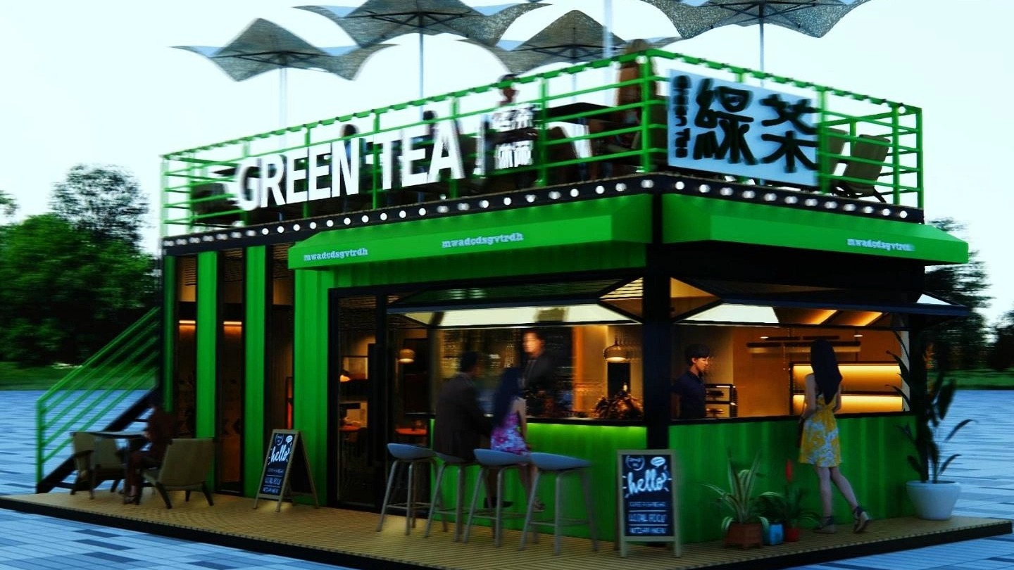 集装箱奶茶咖啡店设计定制项目实景-博客斯房屋案例
