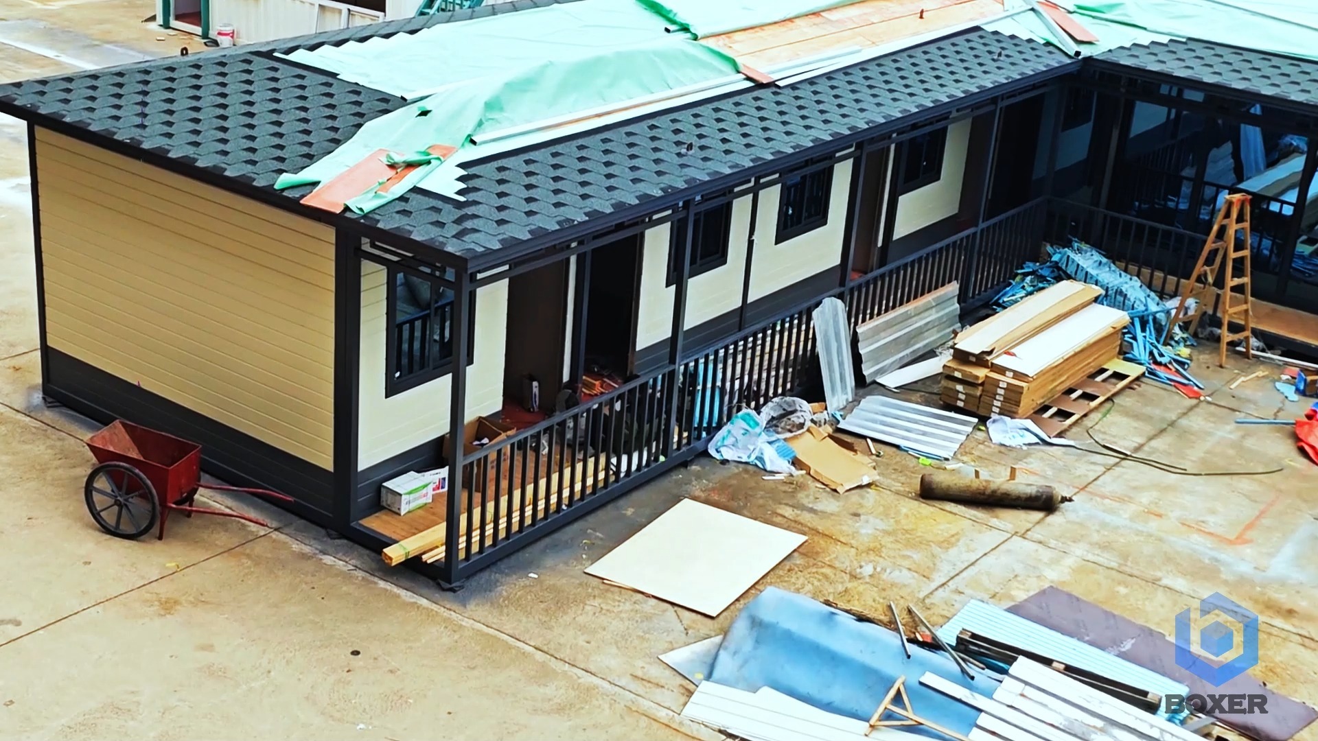 庭院式模块化移动餐厅项目实景-博客斯房屋案例