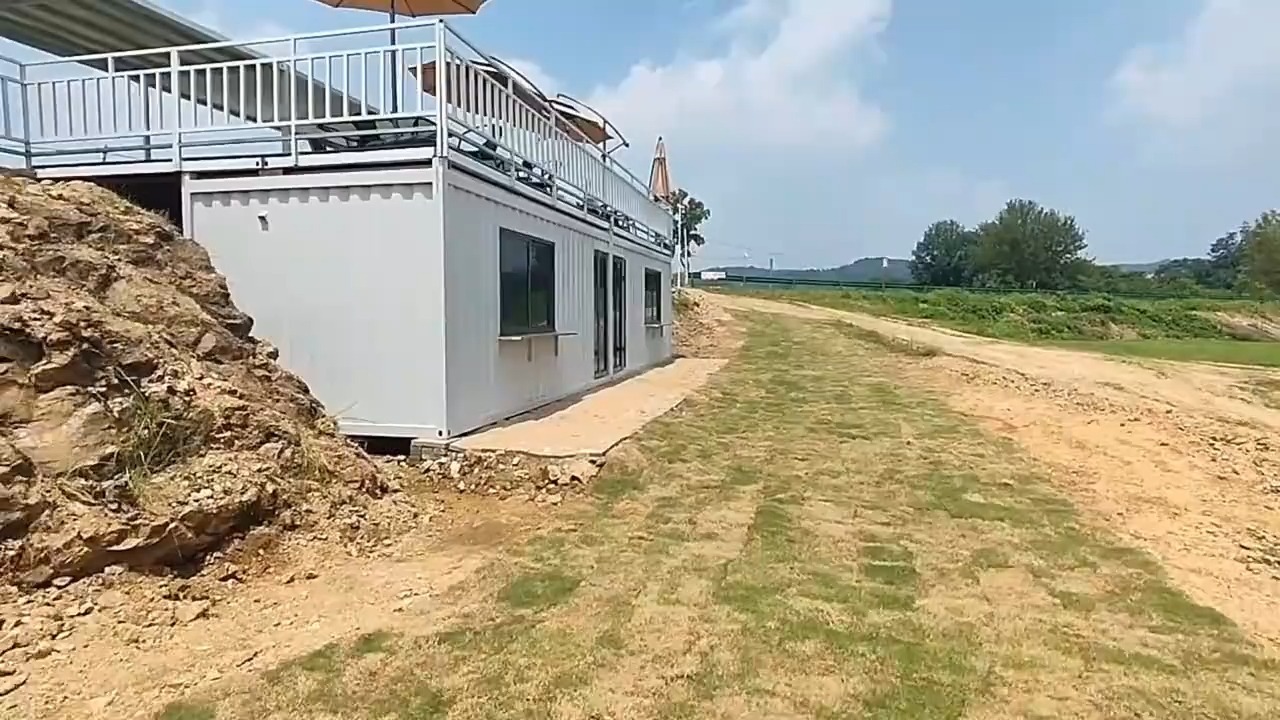 巴河沙滩越野集装箱营地项目视频项目实景-博客斯房屋案例