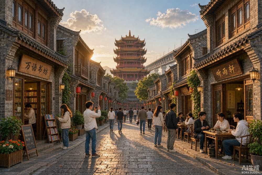武汉斗级营非标商业街区（AI示意图）