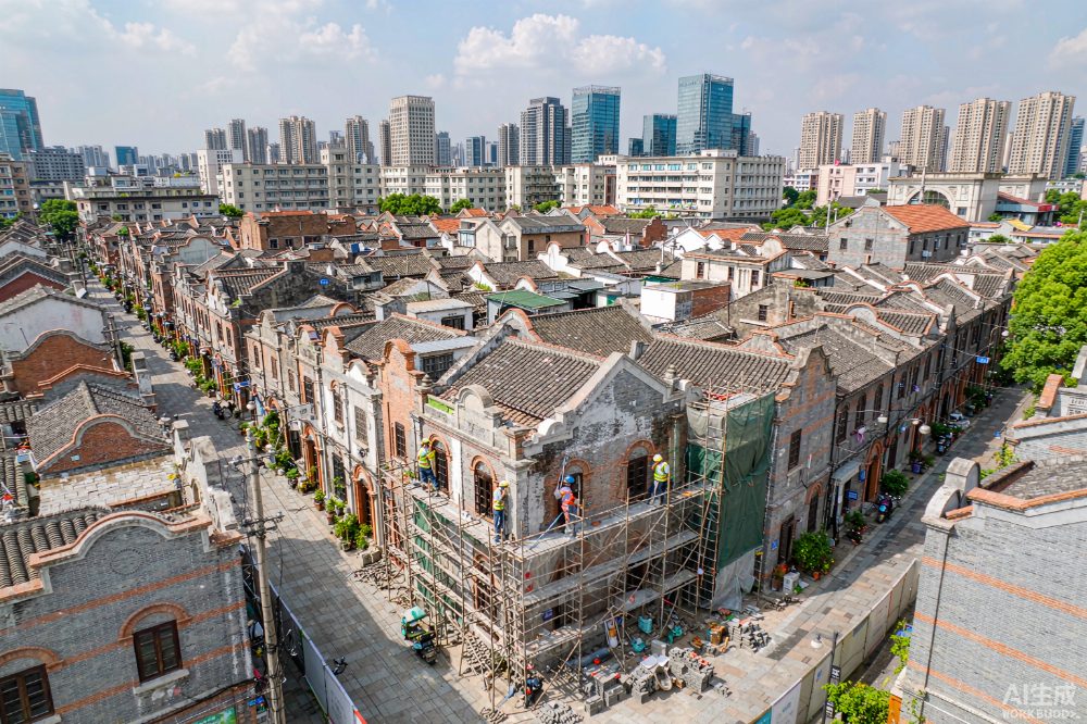 武昌古城历史街区修缮更新场景